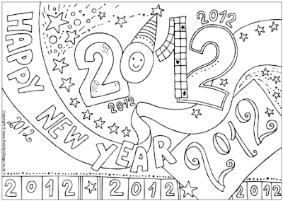 Cartoon Wallpaper Happy New Year 2012