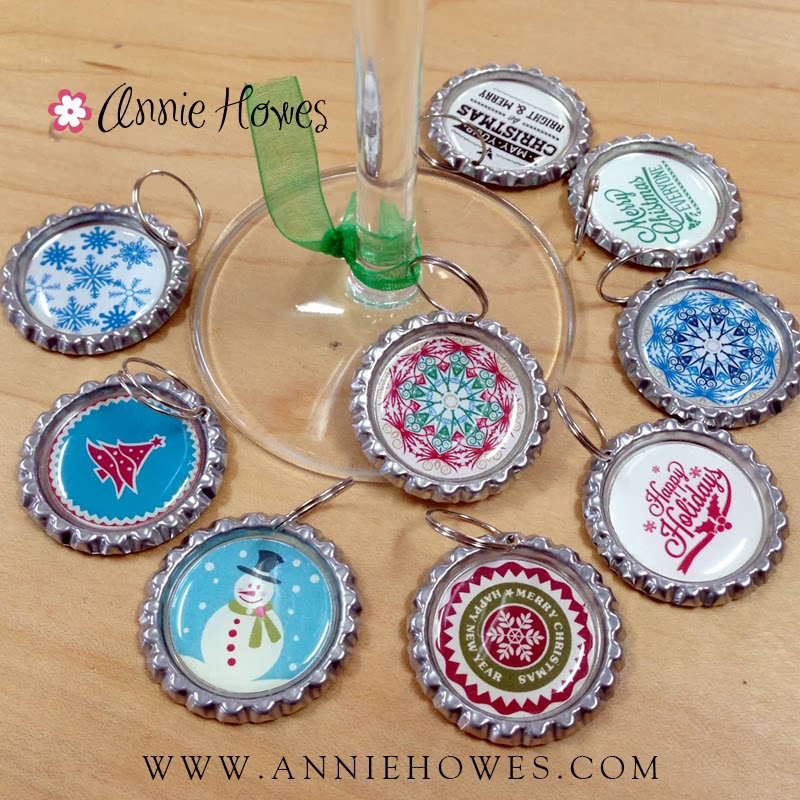 Annie Howes Photo Jewelry Making How to Make Bottle Cap Wine Charms