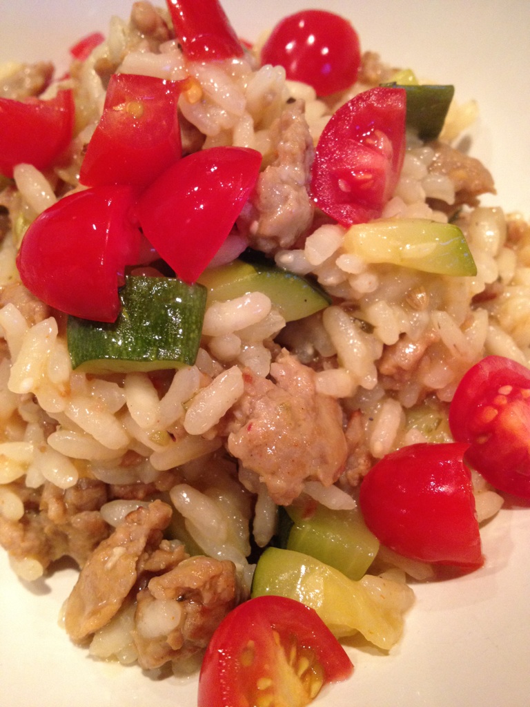 A Healthy Makeover Spicy Sausage Risotto