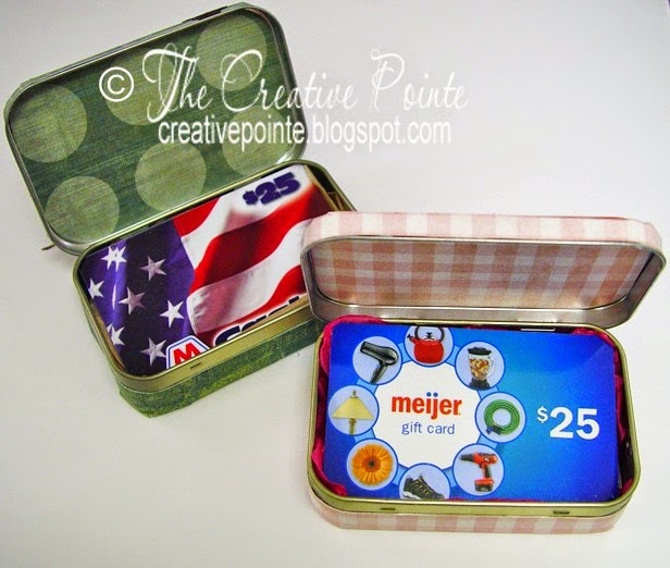 The Creative Pointe ProjectAltered Tin Gift Card Holder