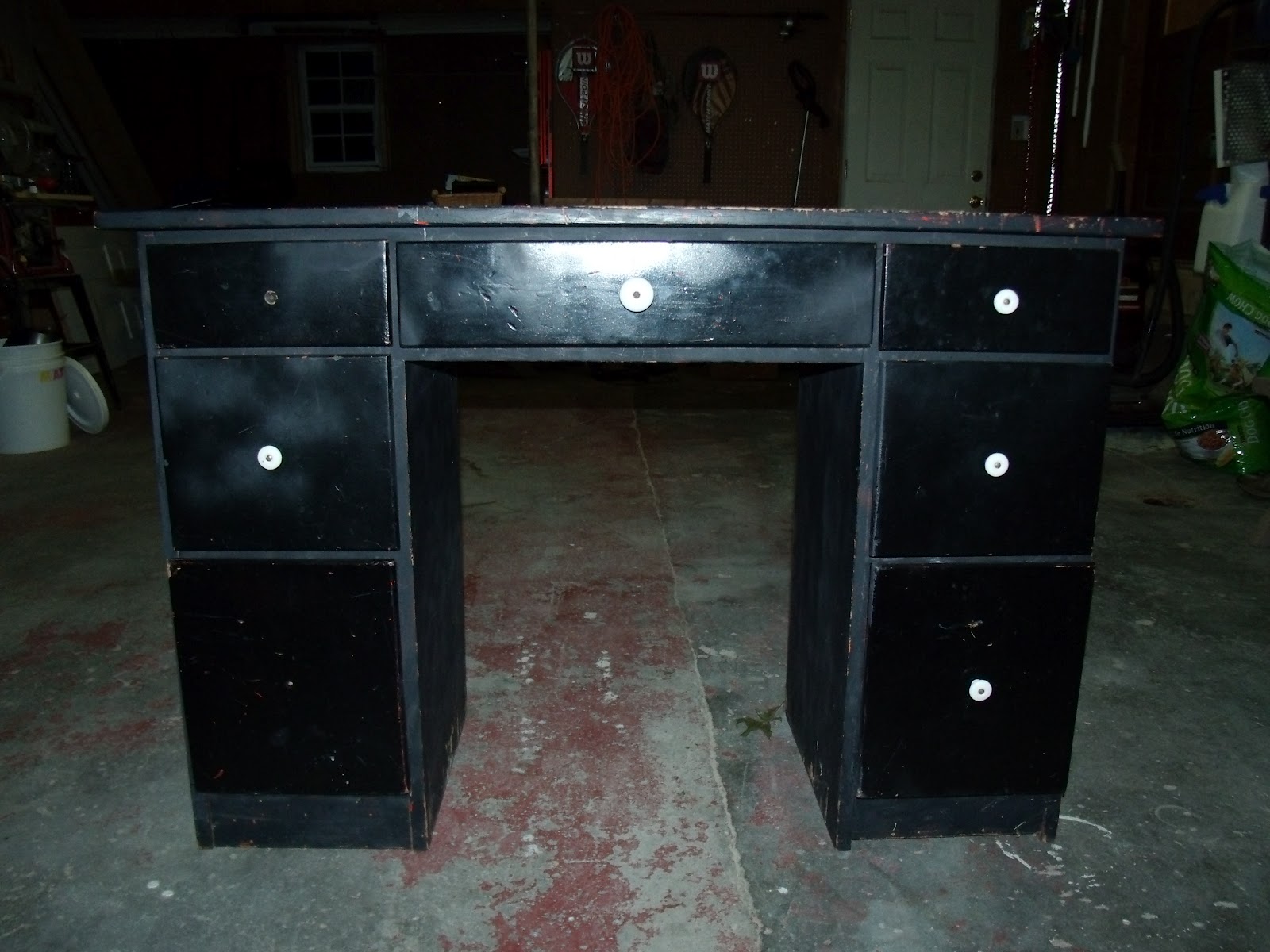 Reclaim, Renew, Remodel Once an Ugly Black Desk, Now a Lovely Set of