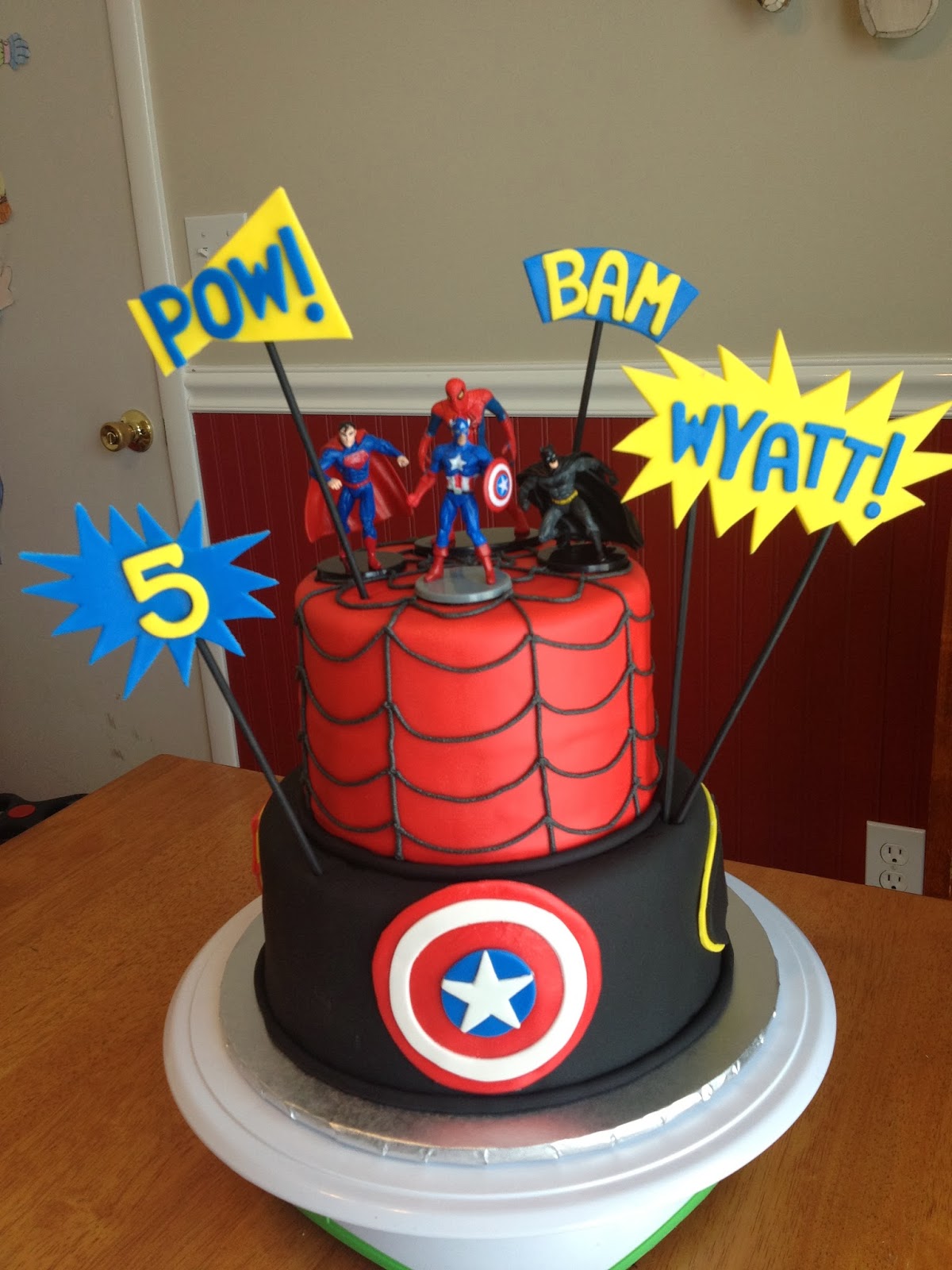 Sugar Love Cake Design Super Heroes