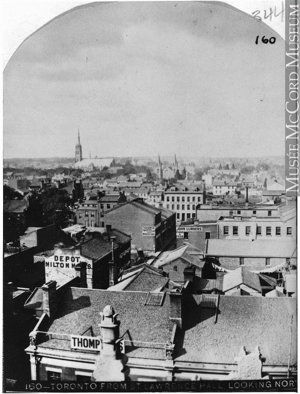 Looking North from St. Lawrence Hall, 1868