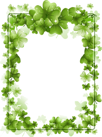 KOKŠOZA - digiscrapbook: SVATÝ PATRIK RÁMEČKY - SAINT PATRICK FRAME