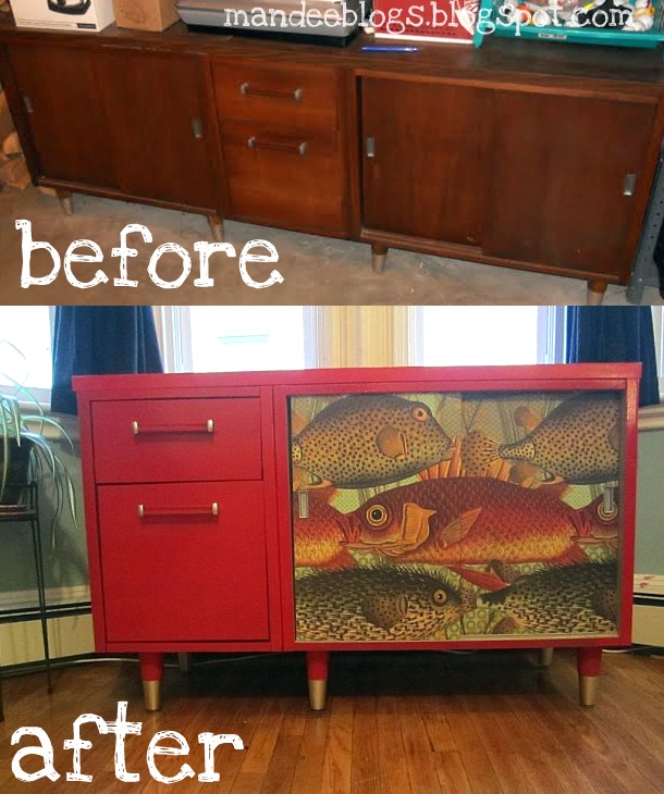 mandeeblogs Makeover Monday The Red Credenza