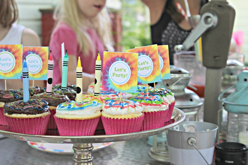TieDye Your Summer Birthday Party Days of Chalk and Chocolate