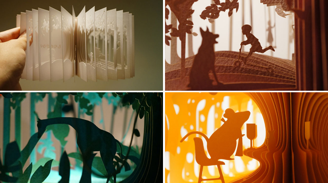 Artista diseña libros que te muestran historias visuales en 360°