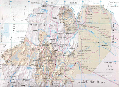 Salta Mapa Imagen