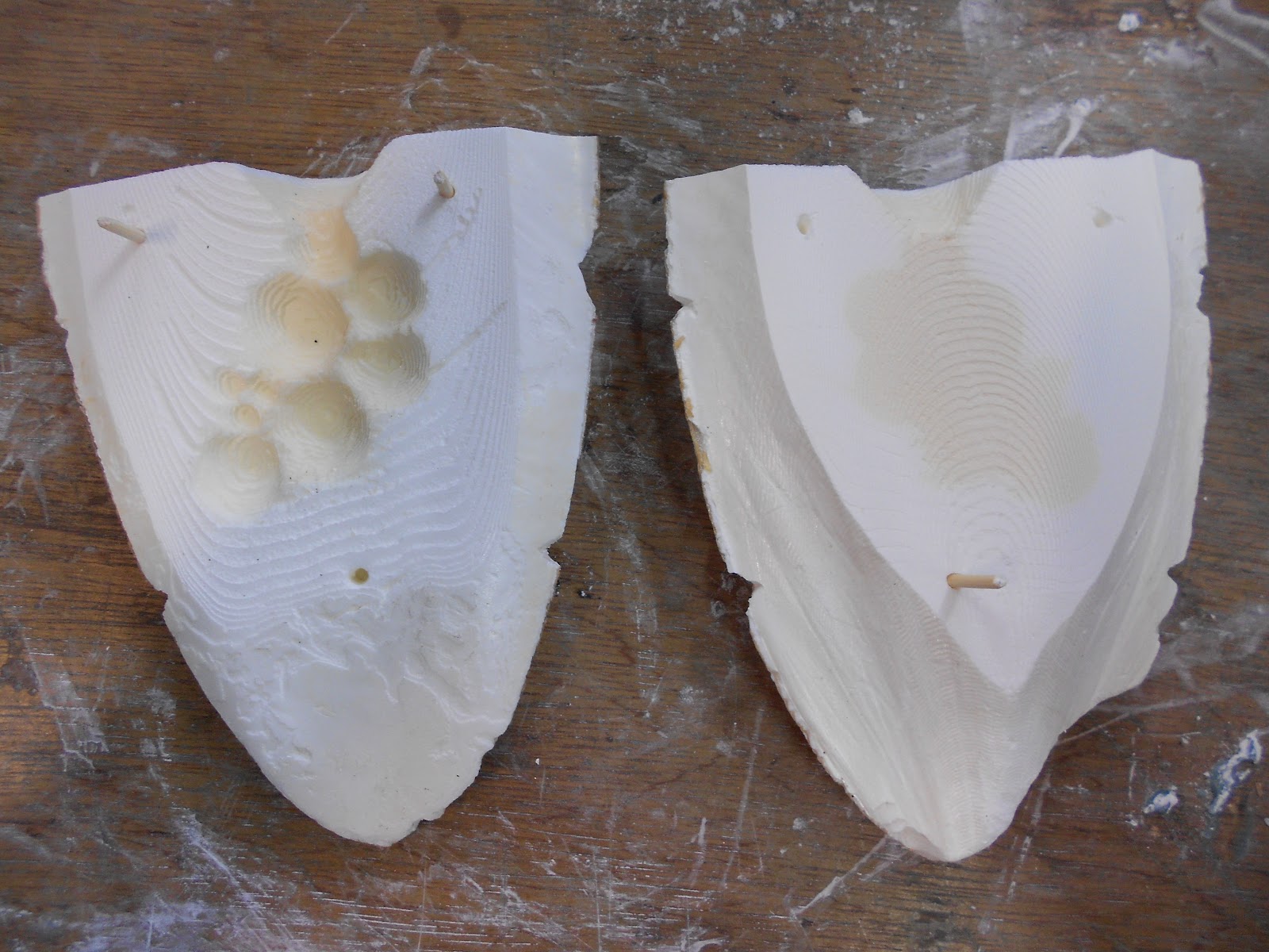 eve mattern Casting Pewter Using Cuttlefish Bone