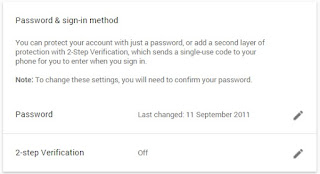 Google account security