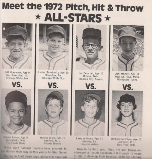 Little Jeff Hornacek in the 1972 MLB All-Star