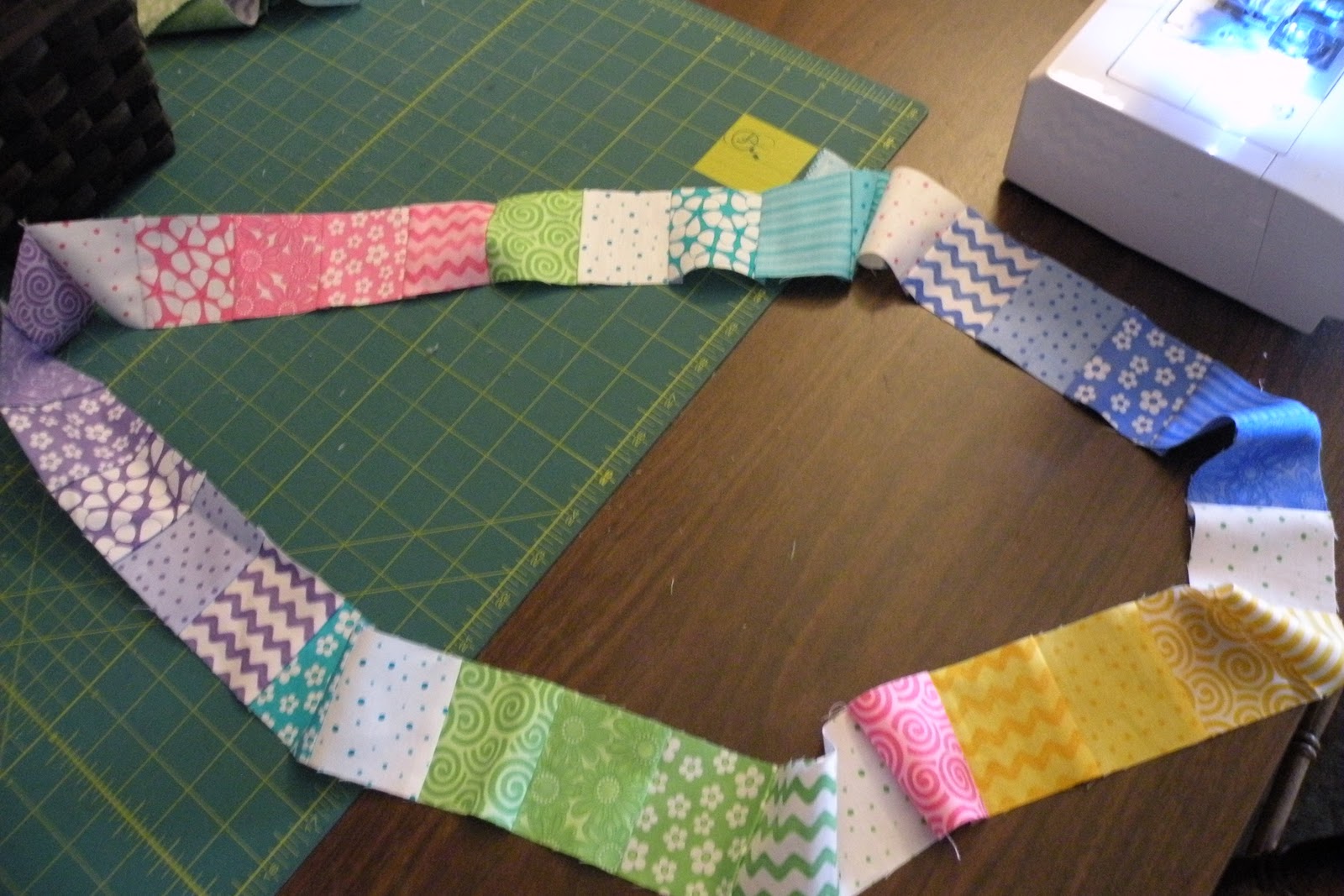 Stitch 2, Write 1 Jelly Roll Bargello Tutorial