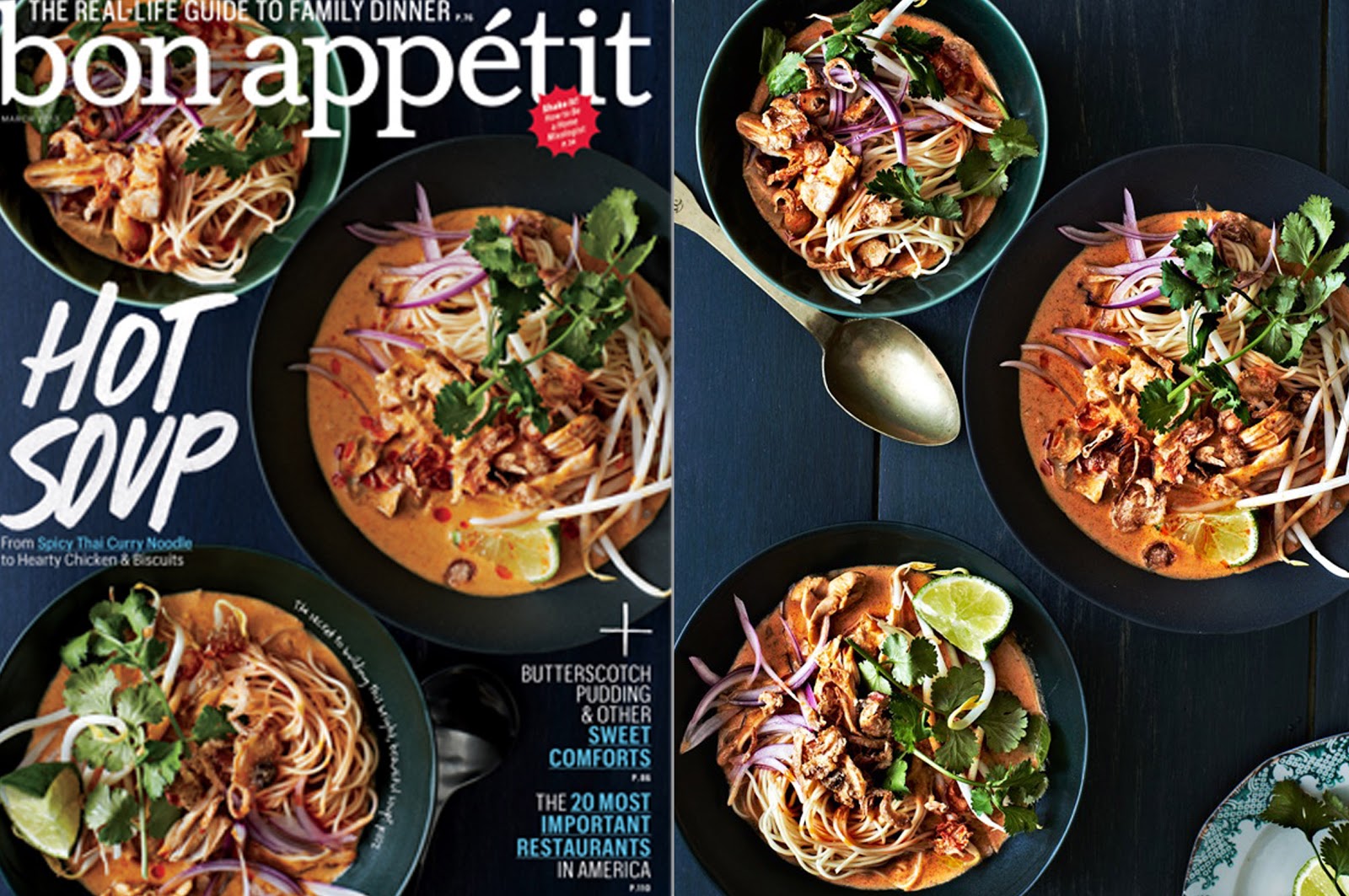 There's a Newf in My Soup! Bon Appetit Cook the Cover Chicken Khao Soi