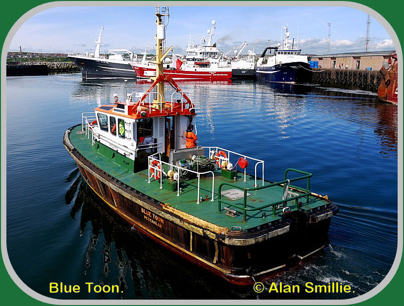 Peterhead Fishing Harbour Pilot Boat "Blue Toon" at Peterhead Harbour