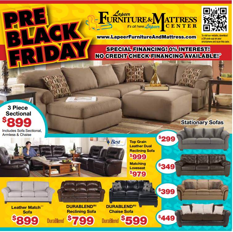 Lapeer Furniture Mattress Center Pre Black Friday Sale