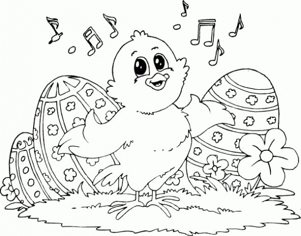 Cute Easter Coloring Pages