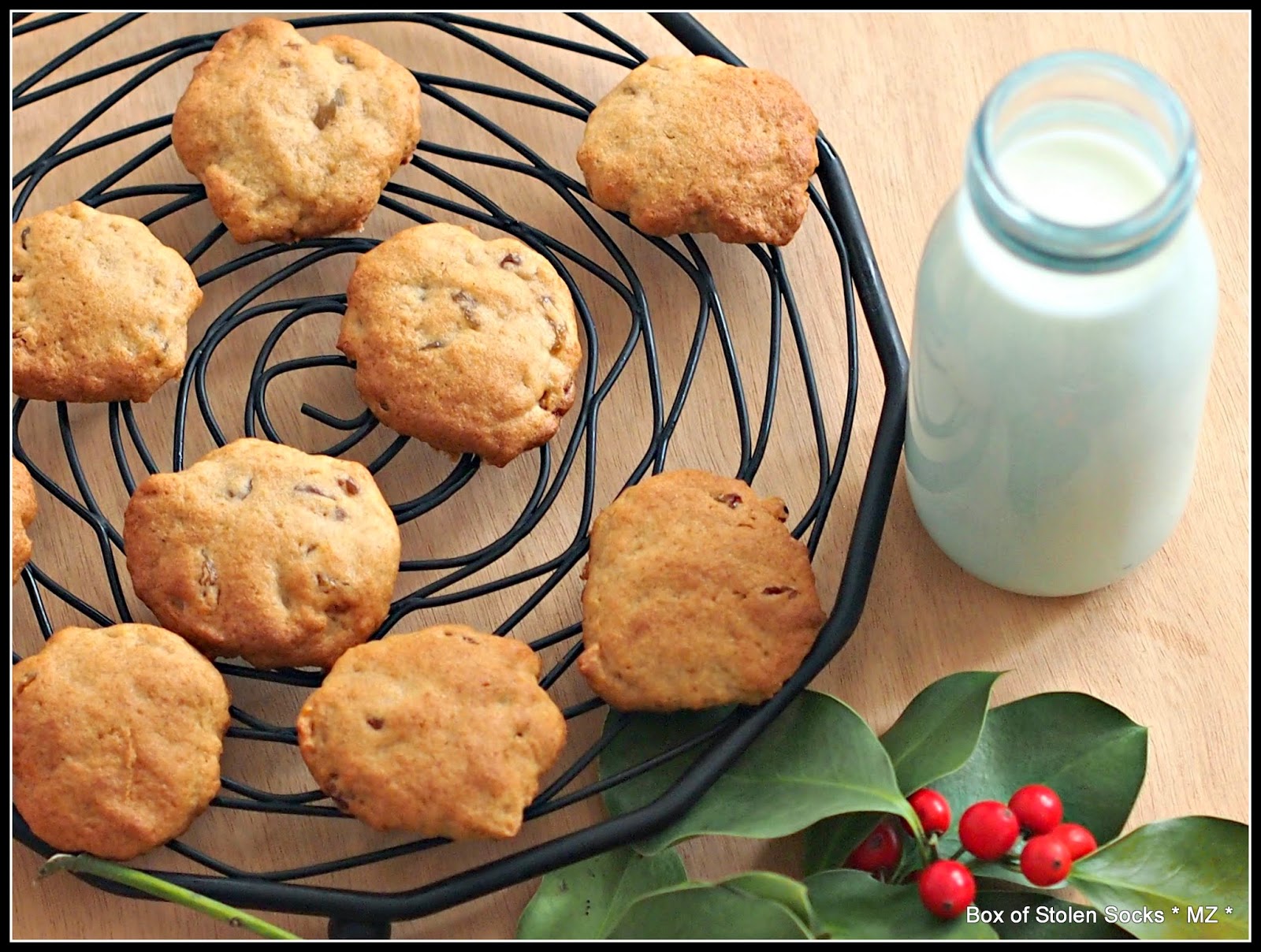 Box of Stolen Socks Gluten Free Applesauce & Raisin Cookies