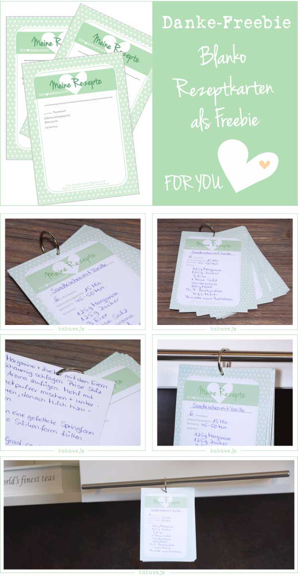 Scandiliebe By Kukuwaja Das Schnellste Diy Rezeptbuch Ever Dankeschon Freebie Rezeptkarten Fur Euch
