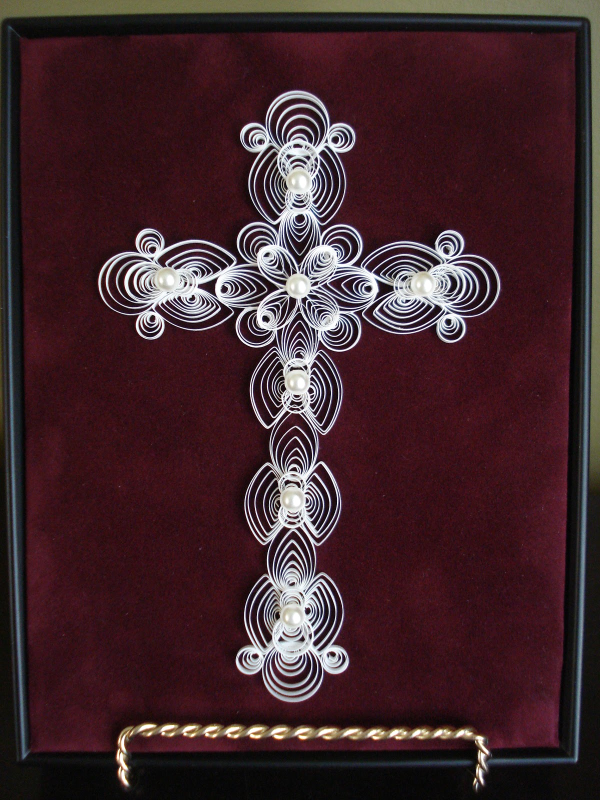 "Anita Cake!" Quilled Cross