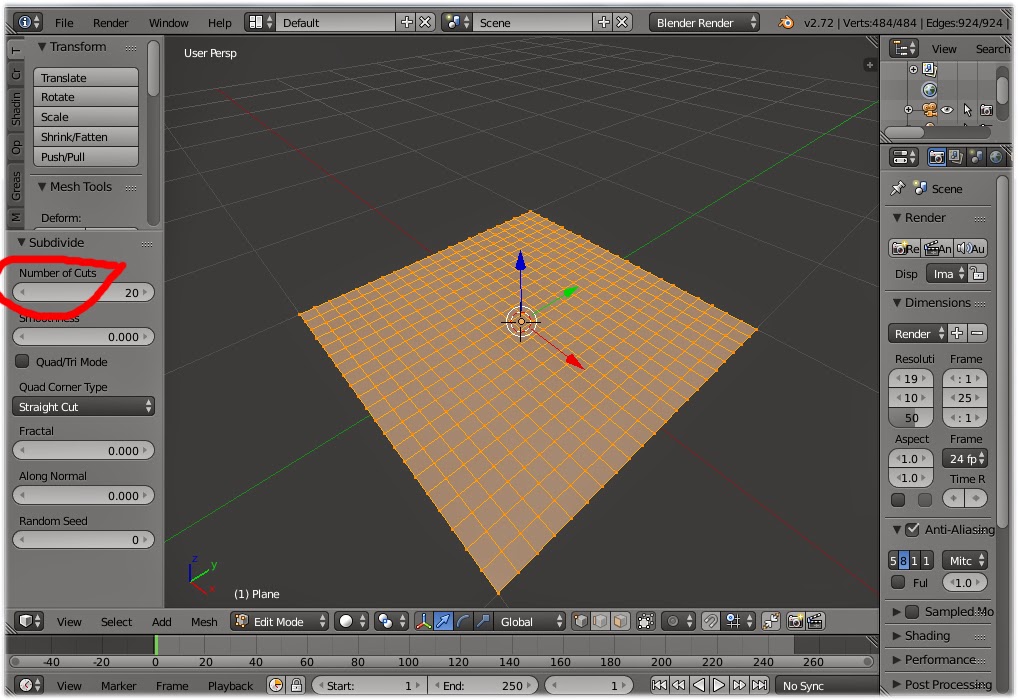 urtuts face inset tool in blender
