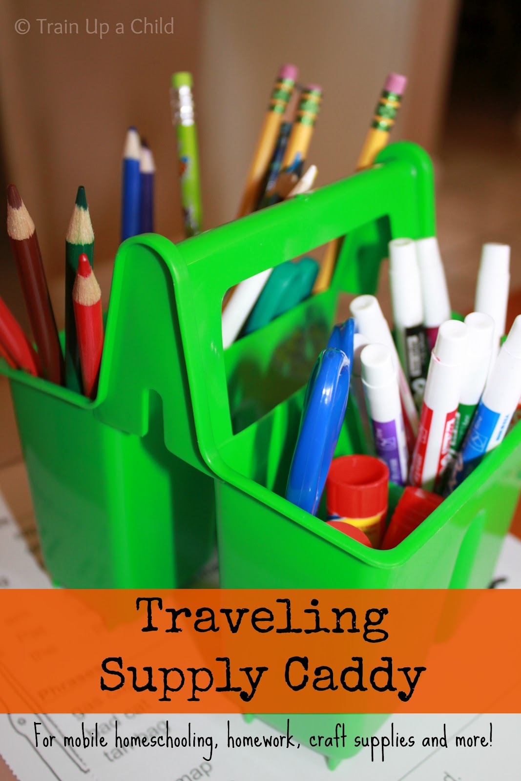 Homeschool Organization Quick Tip 1 The Traveling Caddy Learn Play