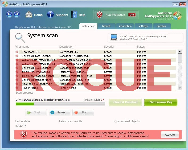 Antivirus AntiSpyware 2011