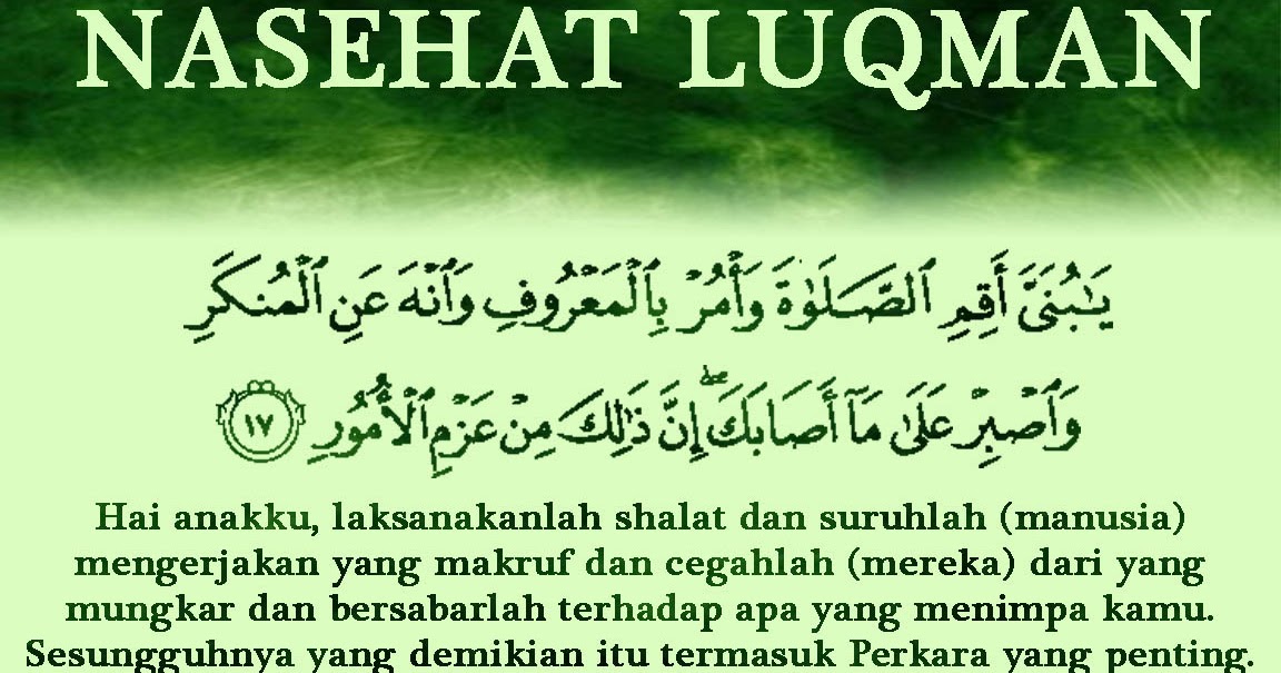 Kehidupan Nasehat Luqman