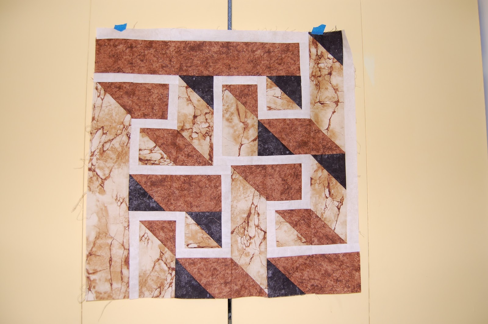 darlaville progress on Labyrinth Walk quilt