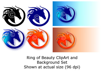 Google Maps Horse Head. Horse Head Clip Art Design Set
