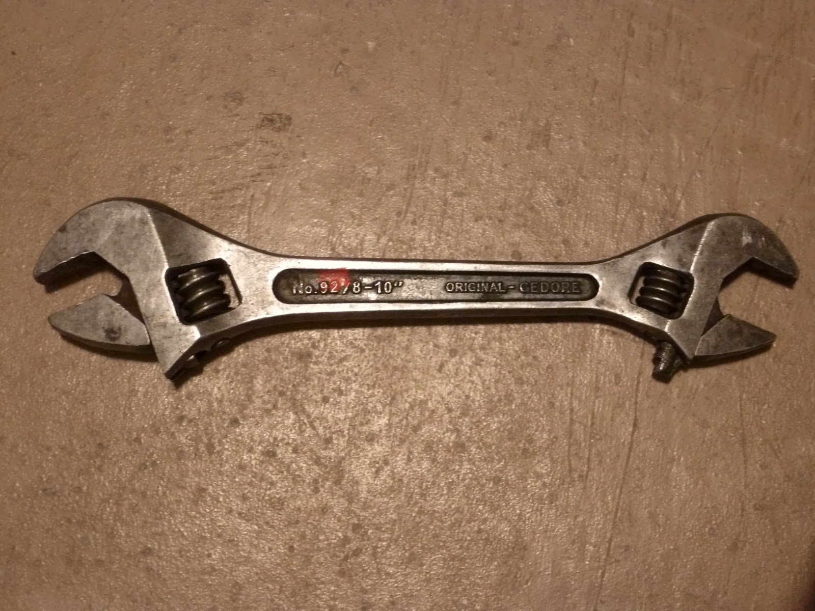 Tool Rescue Double Headed Adjustable Wrench Gedore 8" 10"