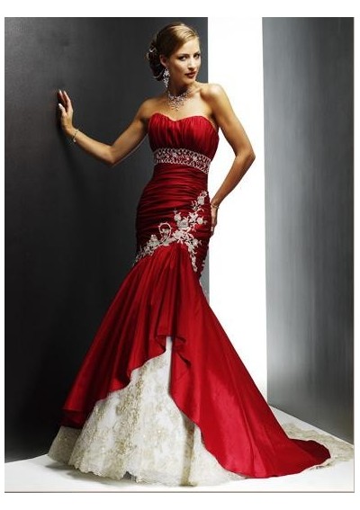 red wedding dresses