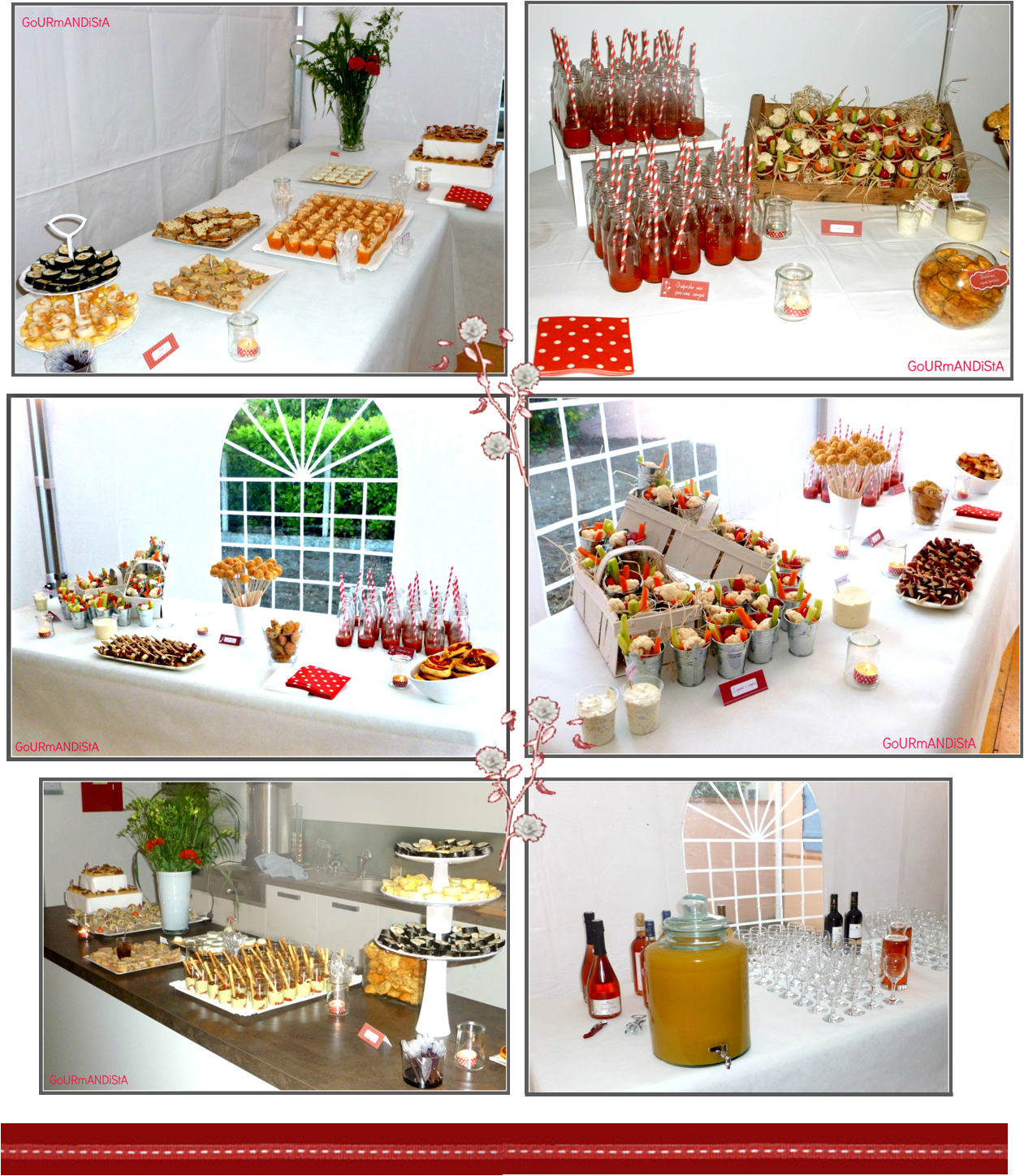 GoURmANDiStA Cocktail dînatoire 25 pièces pour 65 personnes sur le