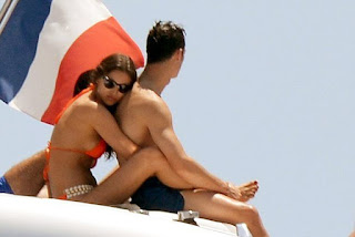 According to Daily Mail Online report, together with his Supermodel girlfriend, Irina Shayk, 26, in a red bikini, Cristiano Ronaldo, 27, takes distance from the turbulent weeks of training and relaxing at Saint-Tropez.