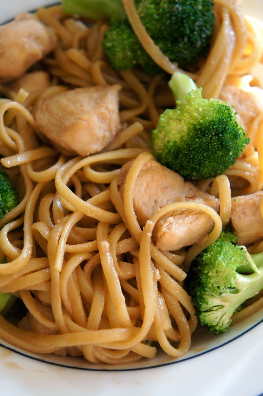 Savory Sweet and Satisfying Chicken and Broccoli Stir Fry over Peanut