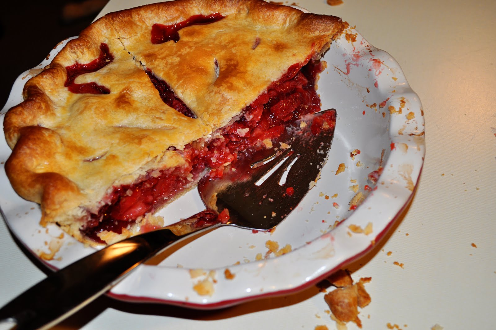Farm Girl in the Suburbs Strawberry Rhubarb Pie