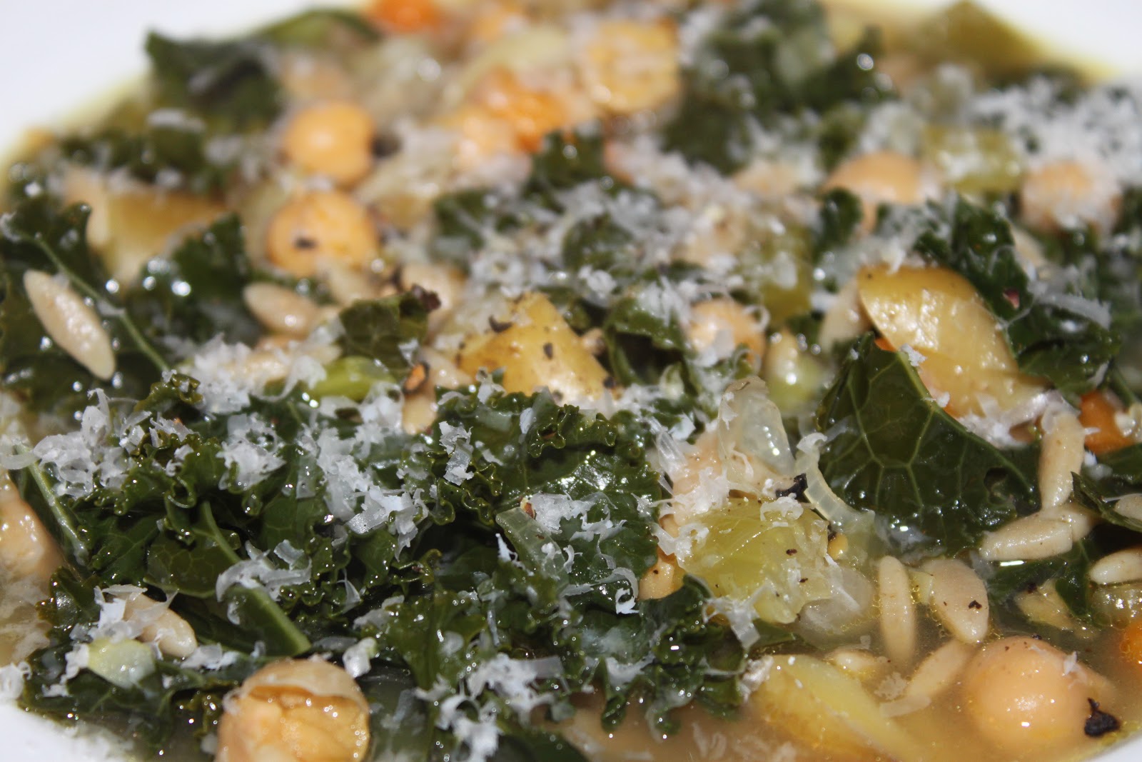 Domestic Divas Blog Kale Orzo Chickpea Soup