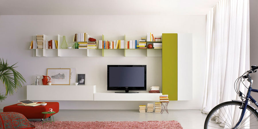 Bricolage e Decoração: Ideias de Estantes Modernas para a Sala de Estar