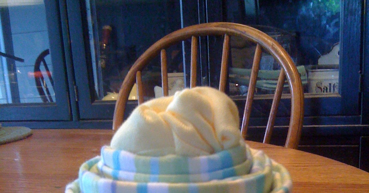 Blissfully Blessed Receiving Blanket and Onesie Cupcake Tutorial