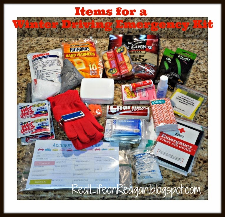Items to Include in Winter Driving Emergency Kit Winter Driving Emergency Kit