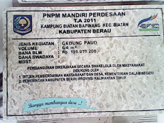 PRASASTI MARMER PNPM KALIMANTAN