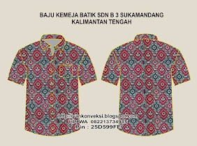 Baju Batik Pesanan SD Seruyan KALIMANTAN TENGAH
