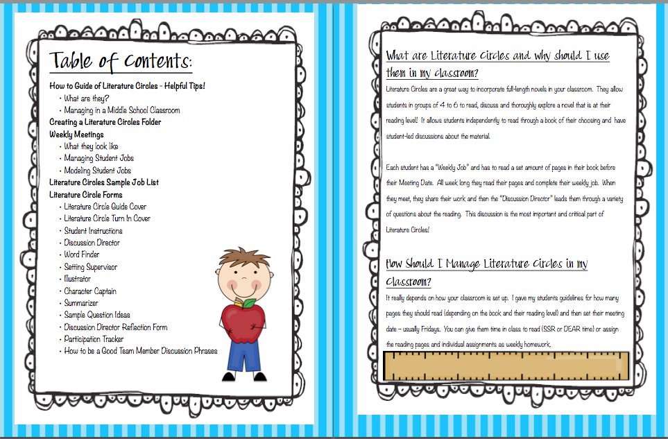 Life in Middle School Literature Circles