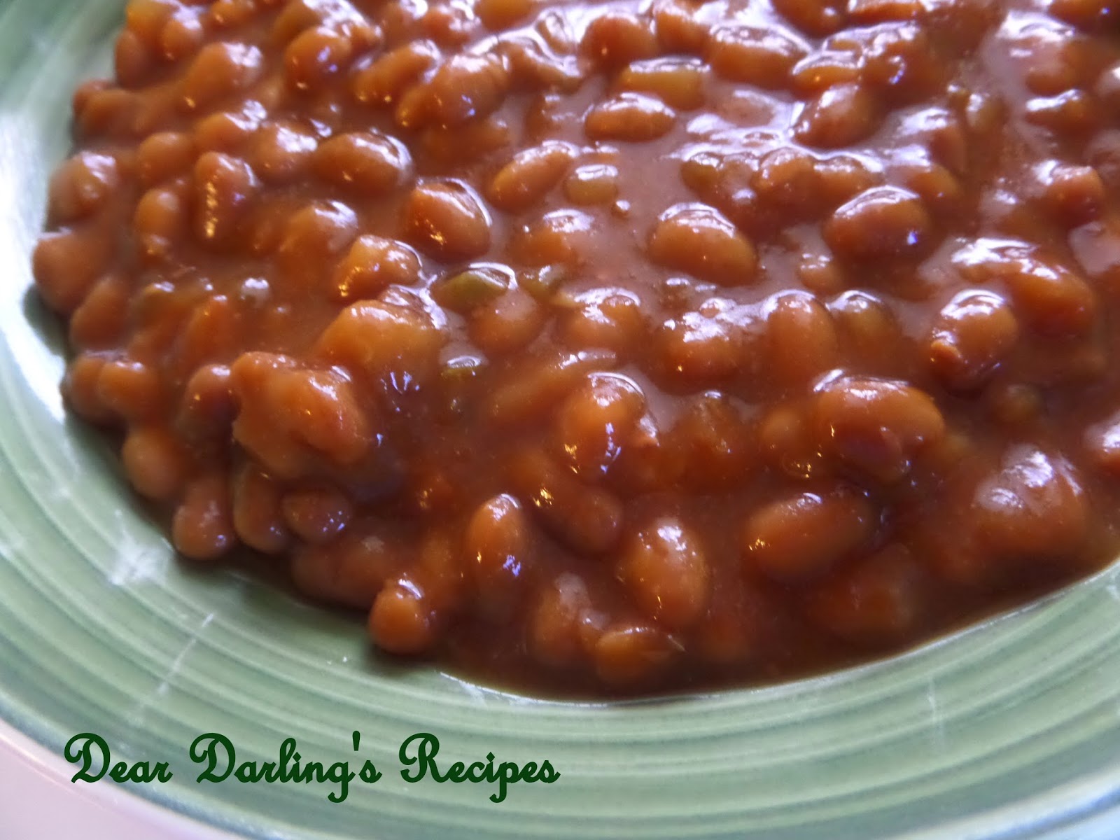 Dear Darling's Recipes Sweet and Hot Baked Beans