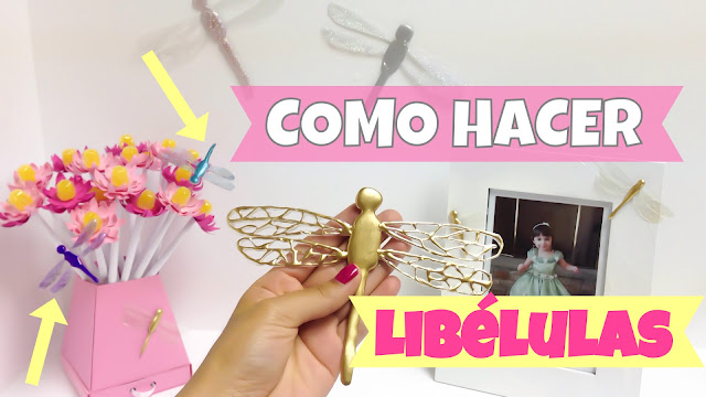Arte y Salud en Casa: Como hacer libélulas para decorar