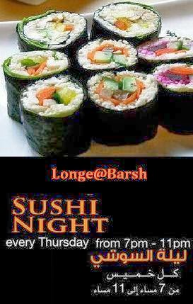 Sushi night @ Lounge@Barsha