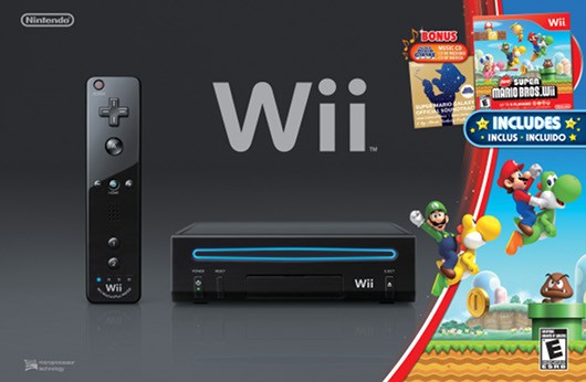 Nintendo Wii > Compartibilidade GameCube Wii+Black+novo+modelo+Super+Mario+Bros+Wii