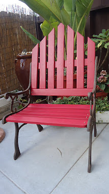 Repurposed Bench to Oversized Chair -SOLD