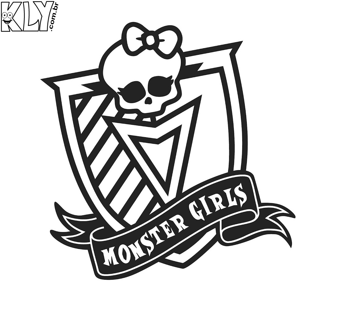 monster high desenhos para colorir diário da alfabetização