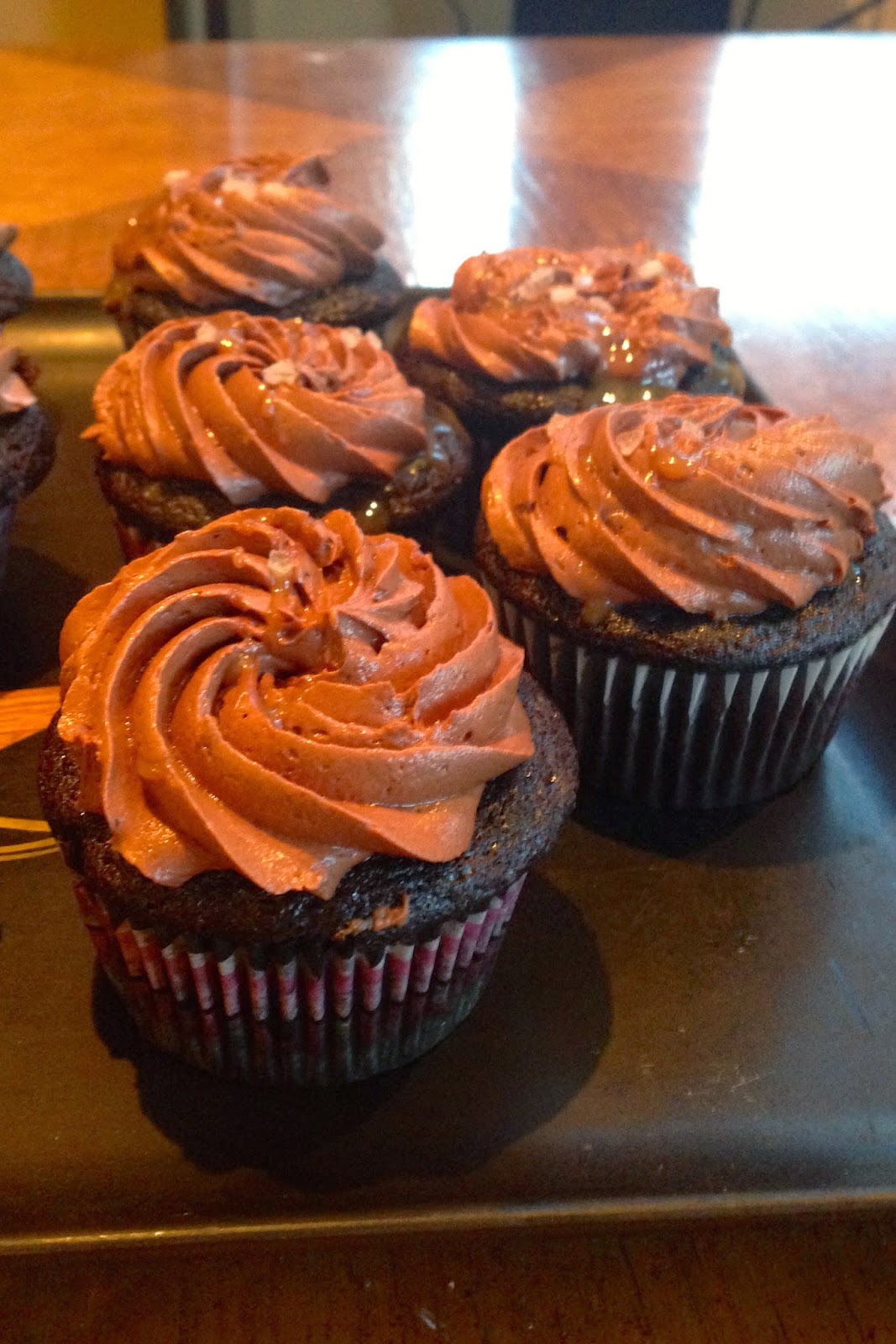 Cupcakes & Couture: Salted Caramel Filled Chocolate Cupcakes