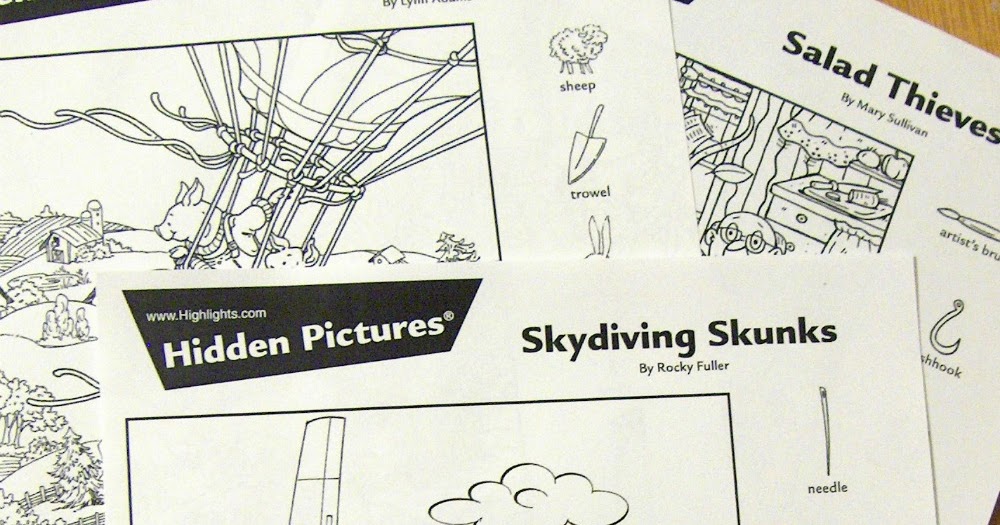 Fantastic Find: Printable Hidden Pictures Puzzles